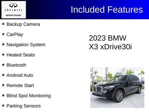 Jet Black 2023 BMW X3 xDrive30i