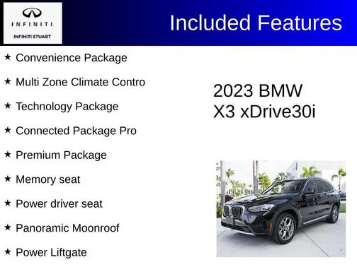 Jet Black 2023 BMW X3 xDrive30i