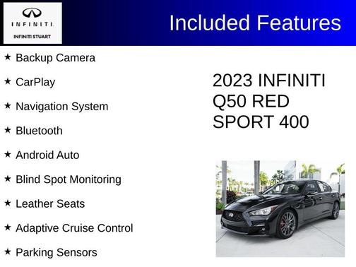 Midnight Black 2023 INFINITI Q50 RED SPORT 400