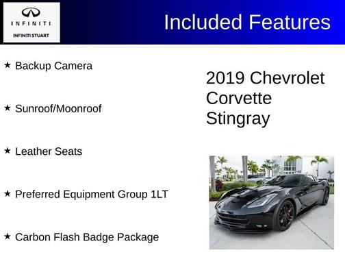 Black 2019 Chevrolet Corvette Stingray