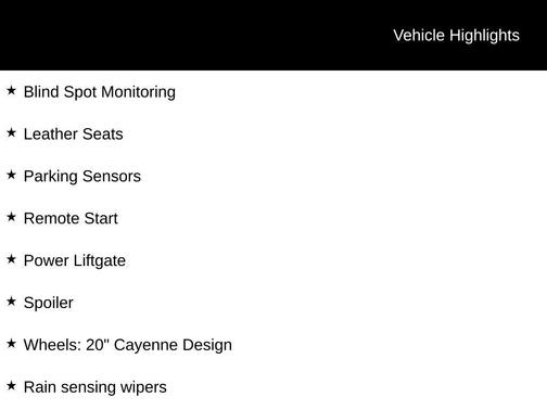 2024 Porsche Cayenne Base
