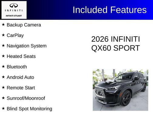 Diamond Black 2026 INFINITI QX60 SPORT