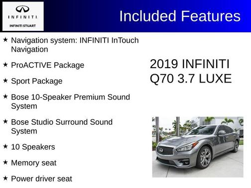 Graphite Shadow 2019 INFINITI Q70 3.7 LUXE