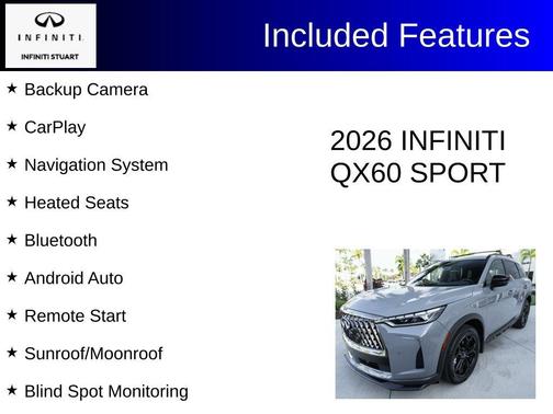 Harbor Gray 2026 INFINITI QX60 SPORT
