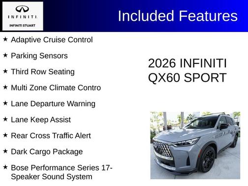 Harbor Gray 2026 INFINITI QX60 SPORT