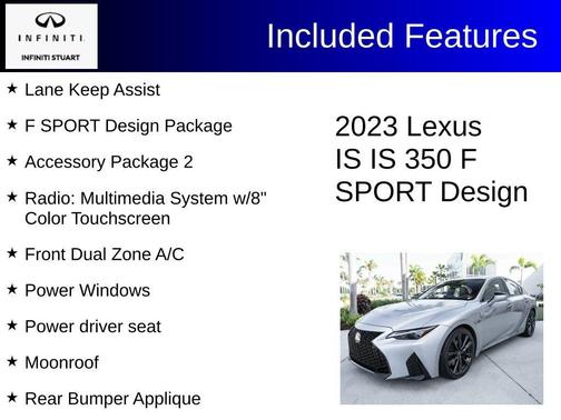 Iridium 2023 Lexus IS 350 F SPORT Design