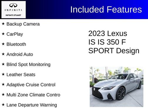Iridium 2023 Lexus IS 350 F SPORT Design