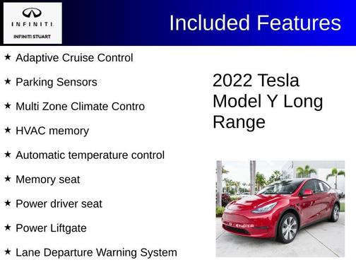 Red Multi 2022 Tesla Model Y Long Range