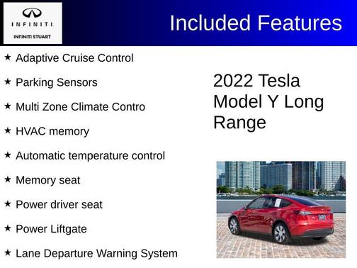 Red Multi 2022 Tesla Model Y Long Range