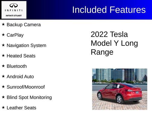 Red Multi 2022 Tesla Model Y Long Range