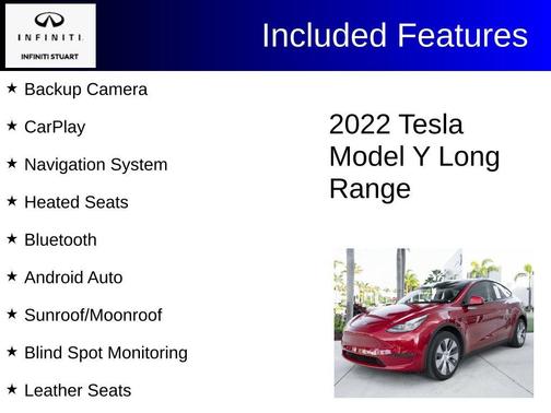 Red Multi 2022 Tesla Model Y Long Range