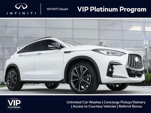 Radiant White 2025 INFINITI QX55 LUXE
