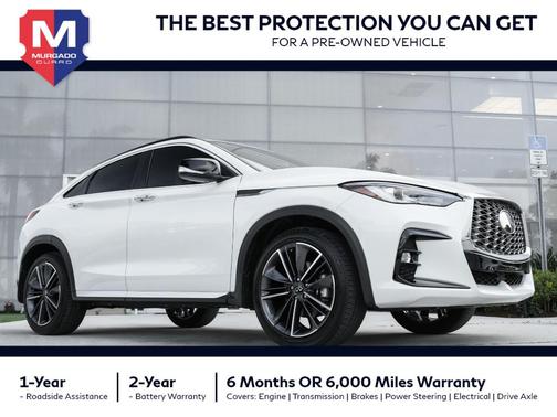 Radiant White 2025 INFINITI QX55 LUXE