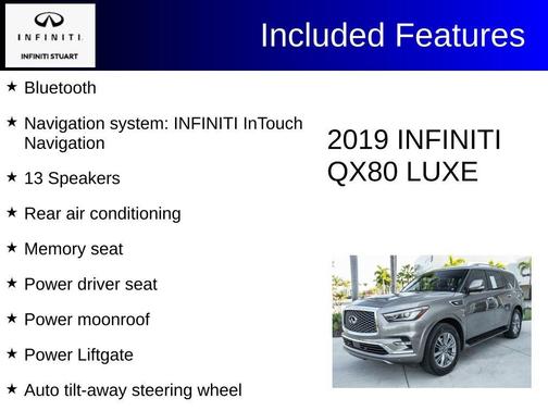 2019 INFINITI QX80 Luxe