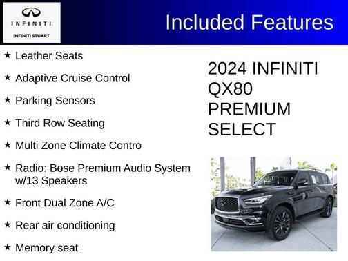 Diamond Black 2024 INFINITI QX80 PREMIUM SELECT