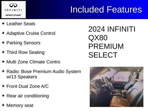 Diamond Black 2024 INFINITI QX80 PREMIUM SELECT