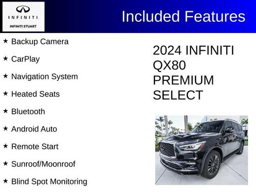 Diamond Black 2024 INFINITI QX80 PREMIUM SELECT