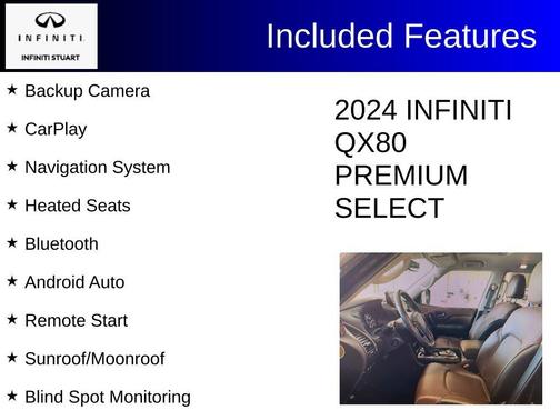 Diamond Black 2024 INFINITI QX80 PREMIUM SELECT