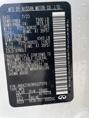 2024 INFINITI QX80 Luxe