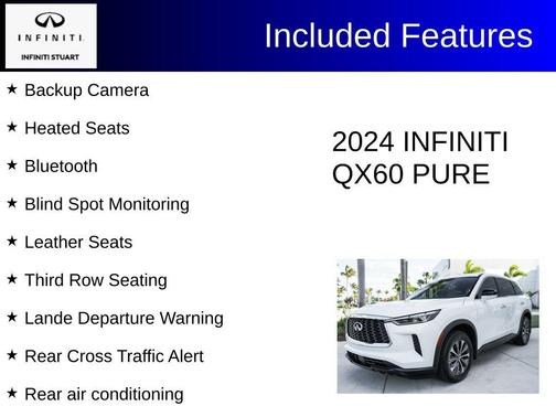 Glacier White 2024 INFINITI QX60 Pure