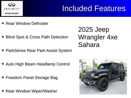 Black Clearcoat 2025 Jeep Wrangler 4xe Sahara