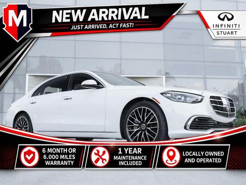 MANUFAKTUR Moonlight White Metallic 2024 Mercedes-Benz S-Class S 580 4MATIC