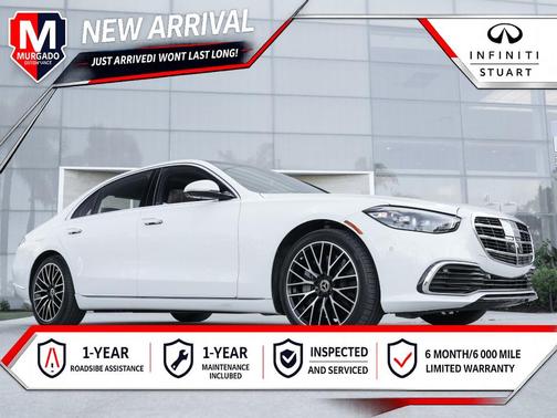 MANUFAKTUR Moonlight White Metallic 2024 Mercedes-Benz S-Class S 580 4MATIC
