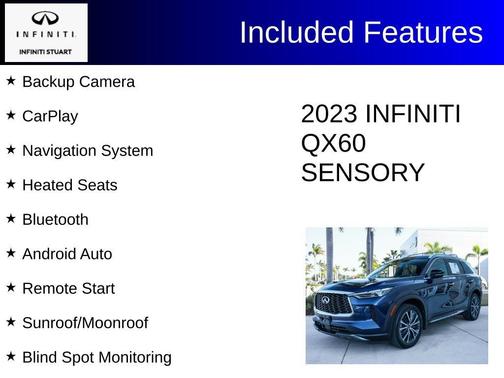 Grand Blue 2023 INFINITI QX60 SENSORY
