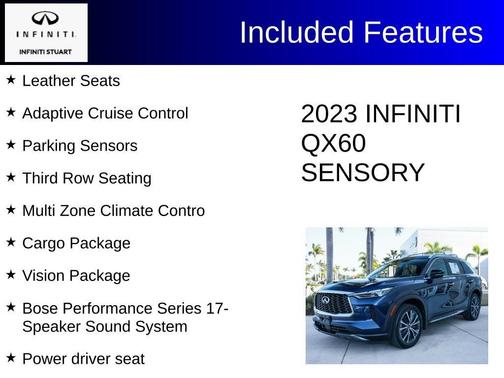 Grand Blue 2023 INFINITI QX60 SENSORY