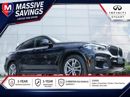 Carbon Black Metallic 2021 BMW X4 M40i