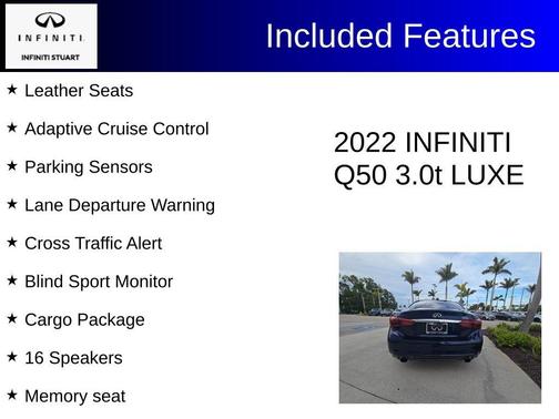 2022 INFINITI Q50 LUXE