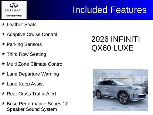 Harbor Gray 2026 INFINITI QX60 Luxe