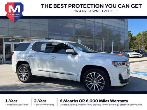 White Frost Tri-Coat 2023 GMC Acadia Denali SUV