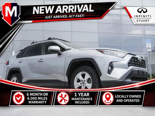 Silver Sky Metallic 2019 Toyota RAV4 Hybrid XLE
