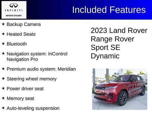 Firenze Red 2023 Land Rover Range Rover Sport SE Dynamic