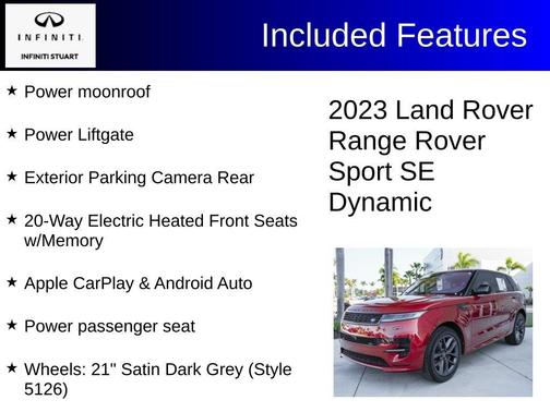 Firenze Red 2023 Land Rover Range Rover Sport SE Dynamic