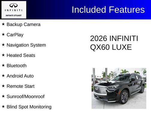 Diamond Black 2026 INFINITI QX60 LUXE