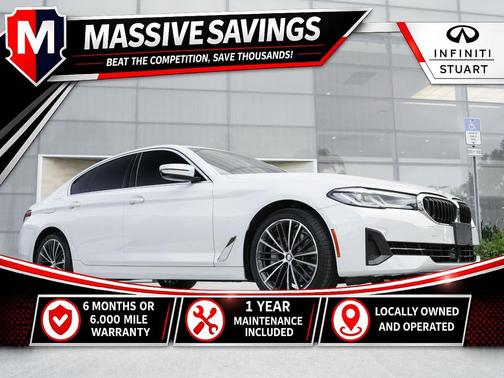 Mineral White Metallic 2023 BMW 540 i xDrive