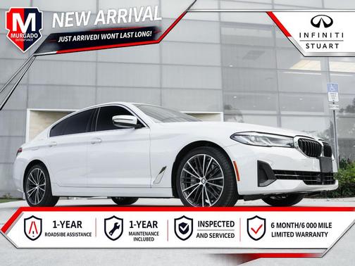 Mineral White Metallic 2023 BMW 540 i xDrive