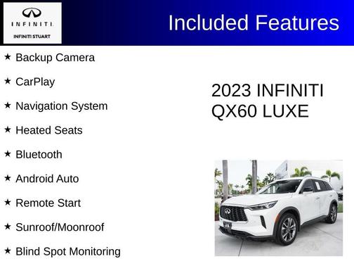 Majestic White 2023 INFINITI QX60 Luxe