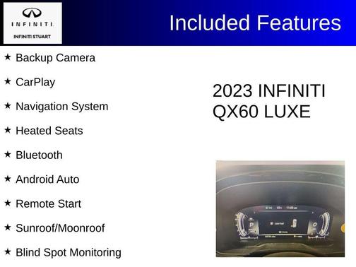 Majestic White 2023 INFINITI QX60 Luxe