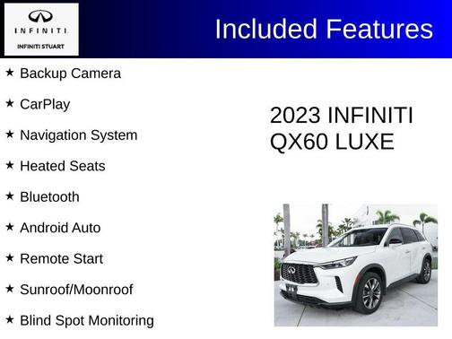 Majestic White 2023 INFINITI QX60 Luxe