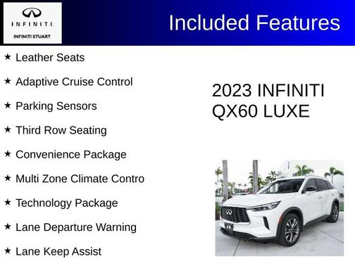 Majestic White 2023 INFINITI QX60 Luxe