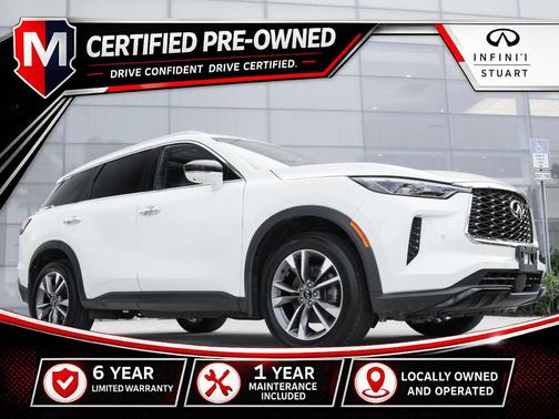 Majestic White 2023 INFINITI QX60 Luxe