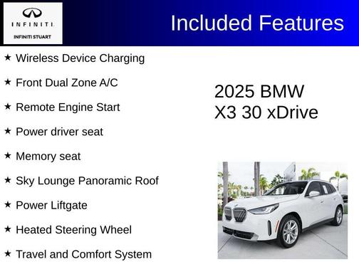 Alpine White 2025 BMW X3 30 xDrive