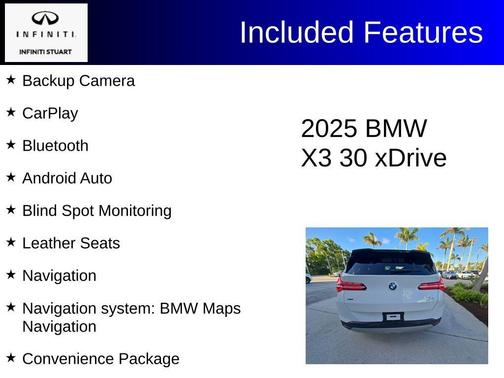 Alpine White 2025 BMW X3 30 xDrive