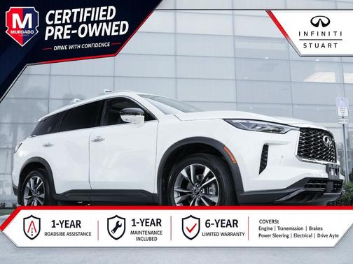 Majestic White 2023 INFINITI QX60 Luxe