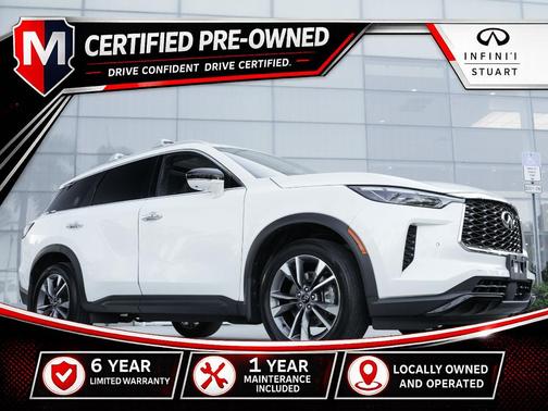 Majestic White 2023 INFINITI QX60 Luxe