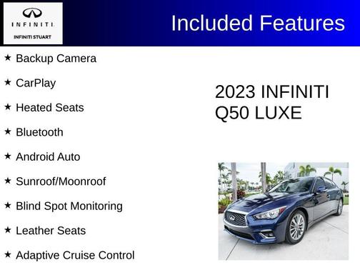 Grand Blue 2023 INFINITI Q50 LUXE