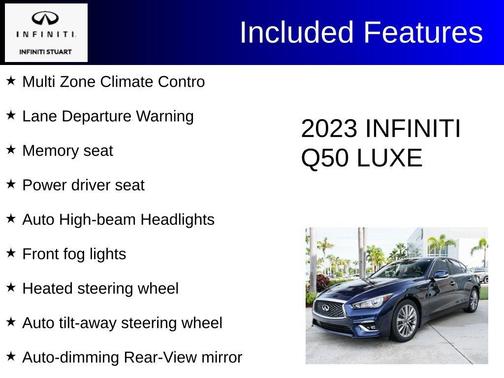 Grand Blue 2023 INFINITI Q50 LUXE